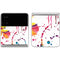 Chromatic Splatter White Galaxy Z Flip4 5G Skin